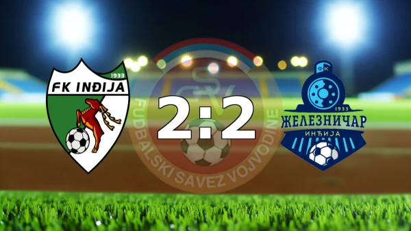 Inđija i Železničar odigrali spektakularni gradski derbi 2:2, Srpska liga Vojvodina